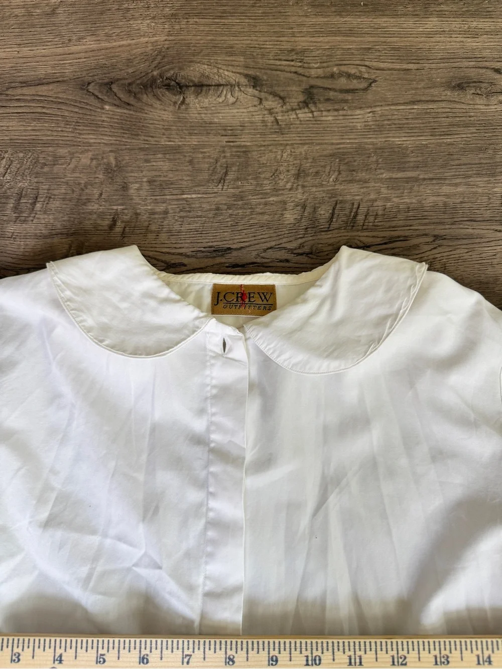 J. Crew White Button-Down Blouse